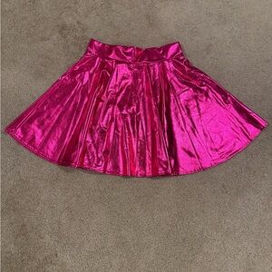 Metallic Pink Circle Skirt